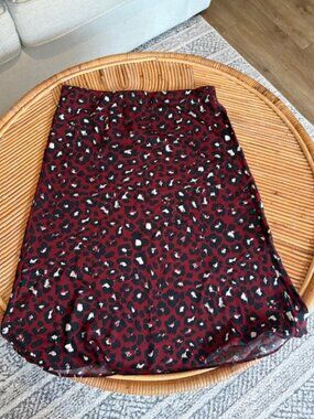 Loft midi length leopard skit